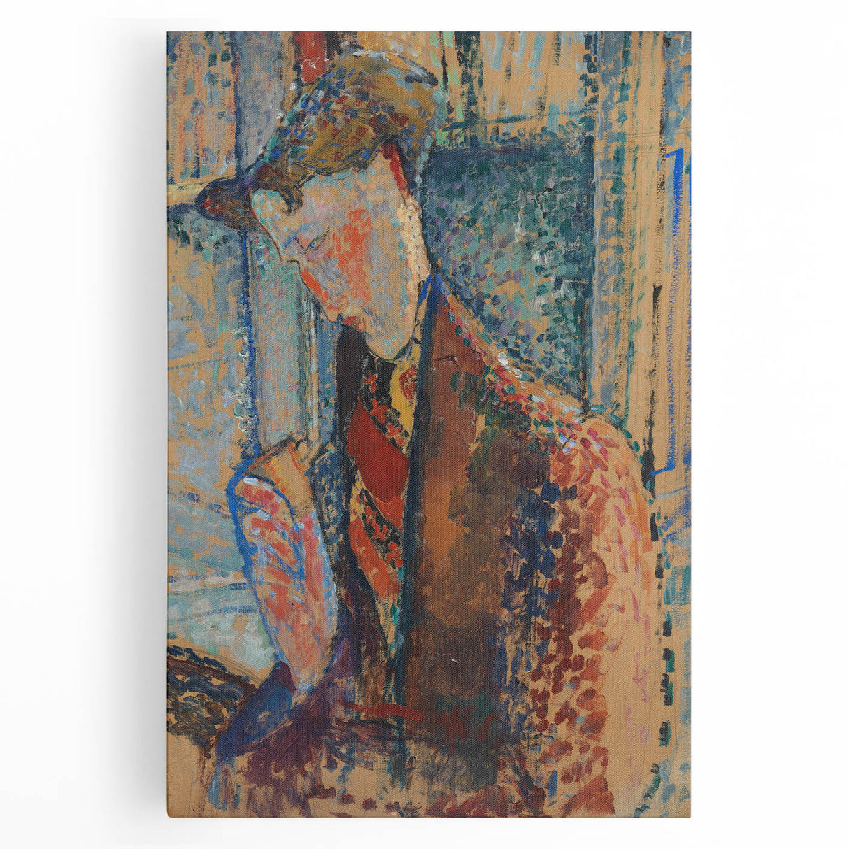 Modern Wall Art: Amedeo Modigliani's Dreamy Portrait Study