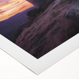 Rolled canvas artwork depicting a stunning landscape featuring a majestic castle surrounded by lush greenery, ideal for home decor or art enthusiasts. The piece showcases vibrant colors and intricate details, perfect for adding a touch of elegance to any room.