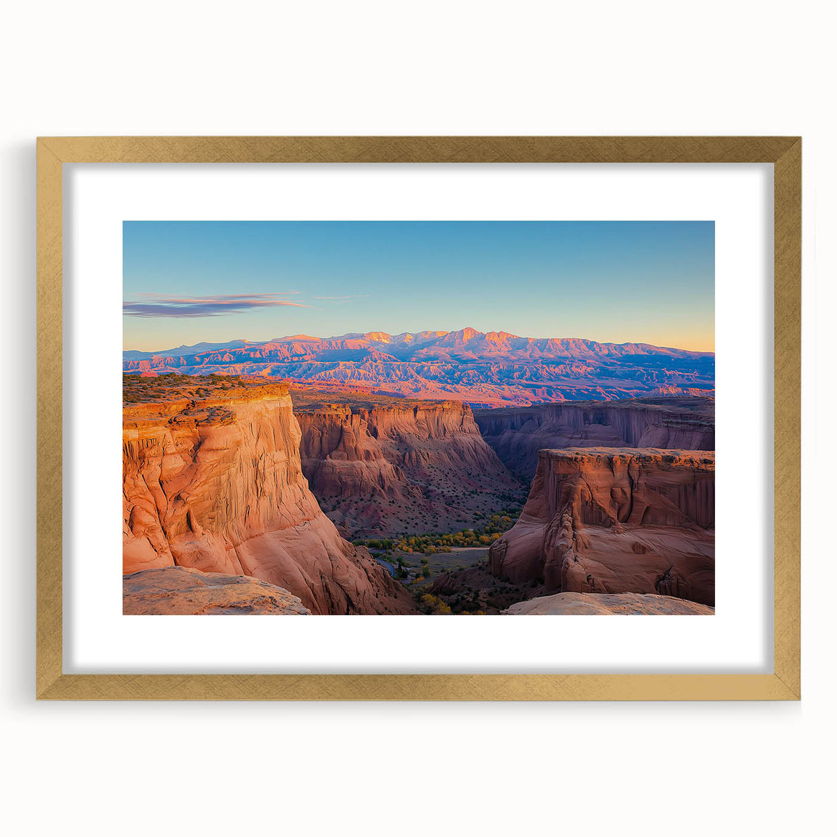 Landscape Art Cliffs - Canyon View at Sunrise Wall Decor