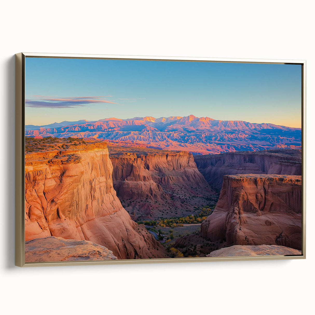 Landscape Art Cliffs - Canyon View at Sunrise Wall Decor