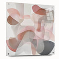 Elegant Abstract Living Room Wall Art – Beige & Blush Pink Canvas