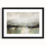 Abstract landscape wall art framed in black with a white mat, showcasing vibrant colors and dynamic shapes that enhance modern decor aesthetics. Perfect for contemporary home or office settings, this artwork adds a touch of sophistication and creativity to any space.