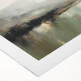 Abstract landscape wall art on rolled canvas, showcasing vibrant colors and fluid shapes, perfect for modern home decor. Packaged securely in a cardboard tube for easy storage and display.