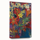 Expressionist Art: Still Life with Lilies by Kirchner Canvas Print