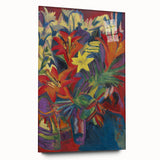 Expressionist Art: Still Life with Lilies by Kirchner Canvas Print