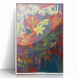 Expressionist Art: Still Life with Lilies by Kirchner Canvas Print