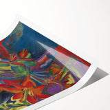 Expressionist Art: Still Life with Lilies by Kirchner Canvas Print