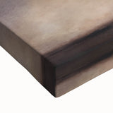 Large art depicting a close-up view of various fruits in black and white tones on stretched canvas.