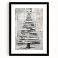 Musical Christmas Tree Art Print - Unique Layered Holiday Wall Decor