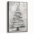 Musical Christmas Tree Art Print - Unique Layered Holiday Wall Decor