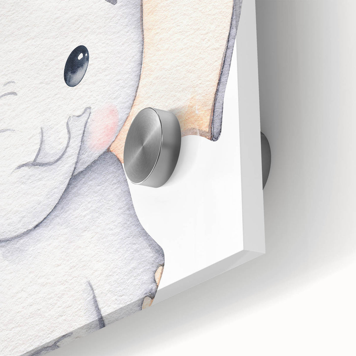 Children’s Wall Art Prints – Cute Watercolor Elephant Canvas