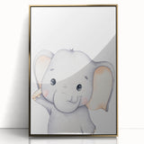 Children’s Wall Art Prints – Cute Watercolor Elephant Canvas