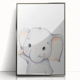 Children’s Wall Art Prints – Cute Watercolor Elephant Canvas