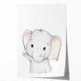 Children’s Wall Art Prints – Cute Watercolor Elephant Canvas