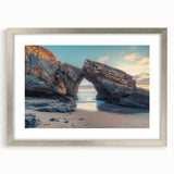 Silver-framed landscape artwork showcasing a serene countryside scene, featuring vibrant colors and intricate details, ideal for home decor and wall aesthetics.