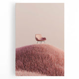 Vibrant stretched canvas artwork showcasing a serene landscape of rolling fields under a blue sky, perfect for enhancing home decor with a touch of nature.