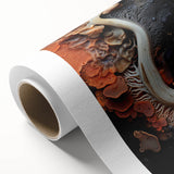 Art deco style poster featuring natural close-ups on rolled canvas, suitable for nursery wall art or dining room decor.