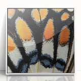 Art deco poster featuring a close-up of a zebra, rendered in black and white tones, acrylic framed.