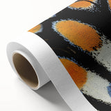 Art deco style poster of a zebra, with bold black and white stripes on rolled canvas, ideal for nursery wall art.