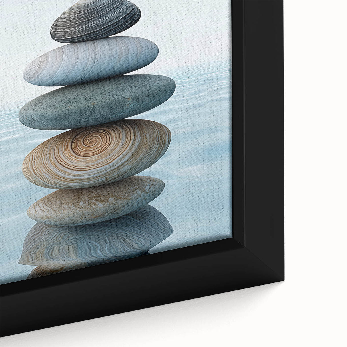 Extra large framed canvas featuring a close-up of textured, colorful leaves, ideal for living room decor.