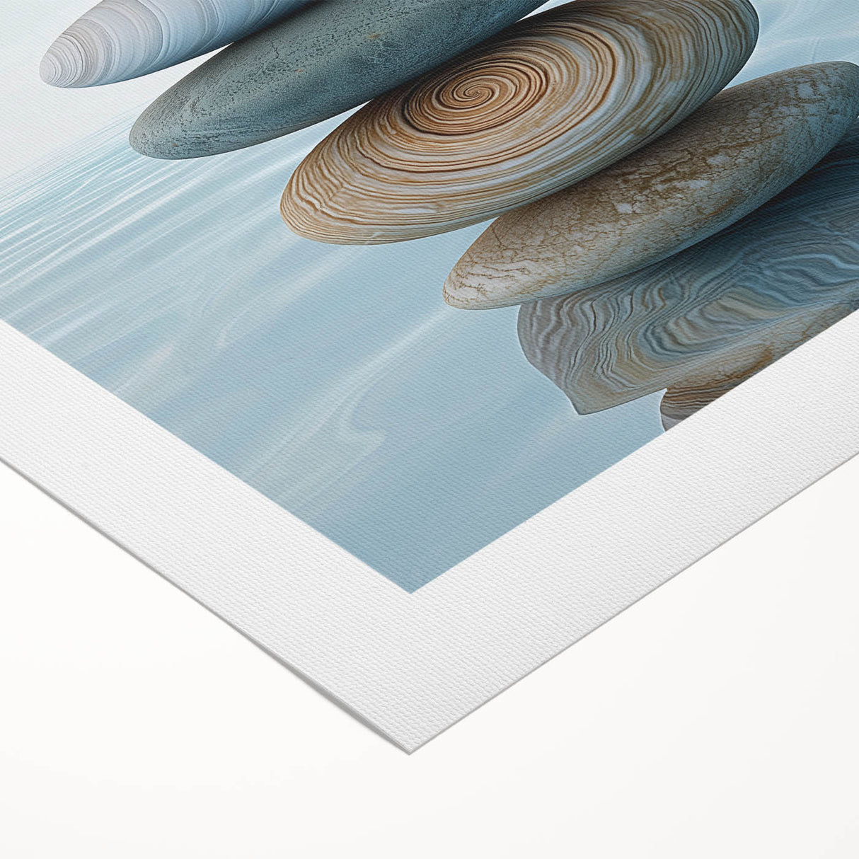 Art deco poster featuring close-up nature elements in muted green and brown, on rolled canvas, suitable for dining room wall.