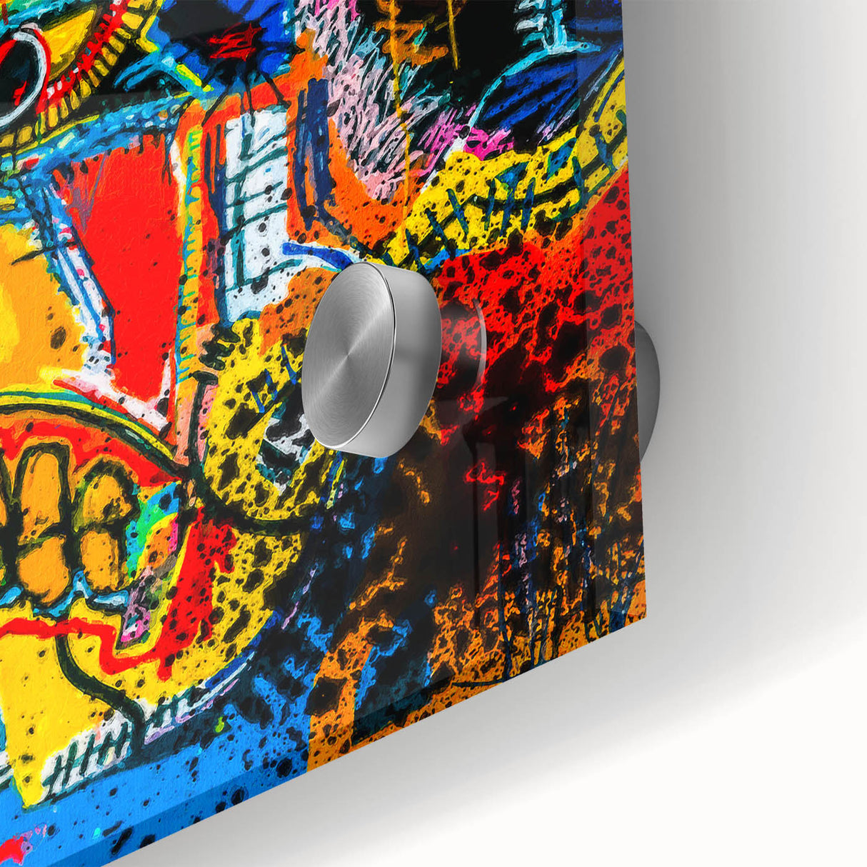 Colorful Pop Art Wall Art - Bold Canvas with Red, Yellow, and Blue