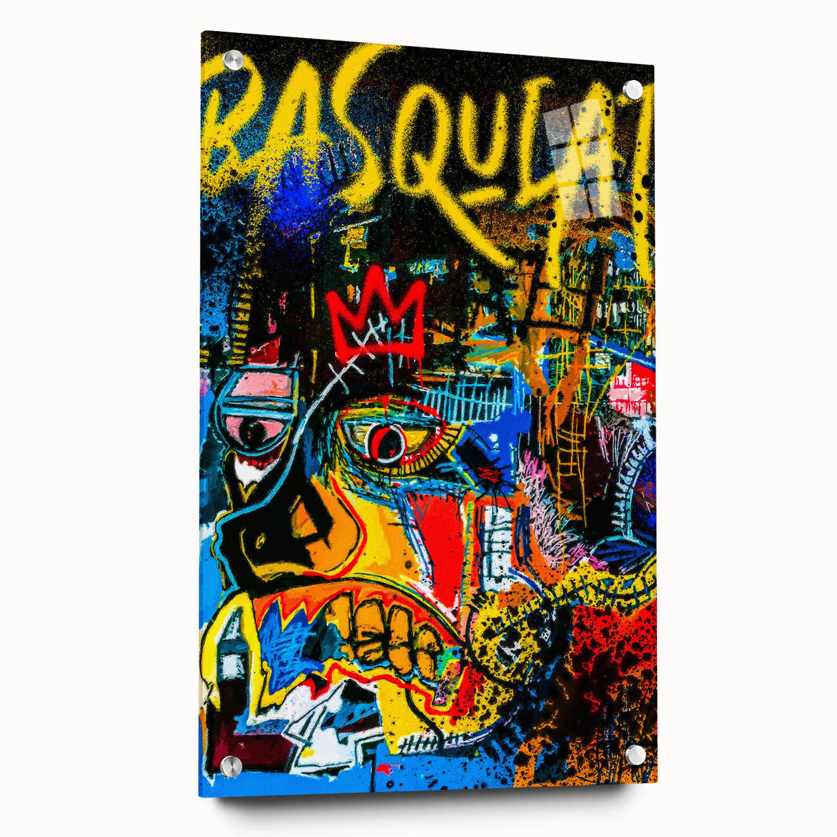 Colorful Pop Art Wall Art - Bold Canvas with Red, Yellow, and Blue