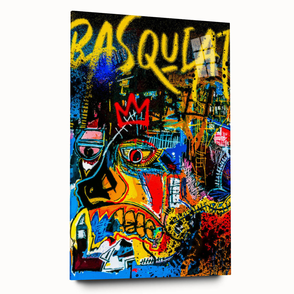 Colorful Pop Art Wall Art - Bold Canvas with Red, Yellow, and Blue