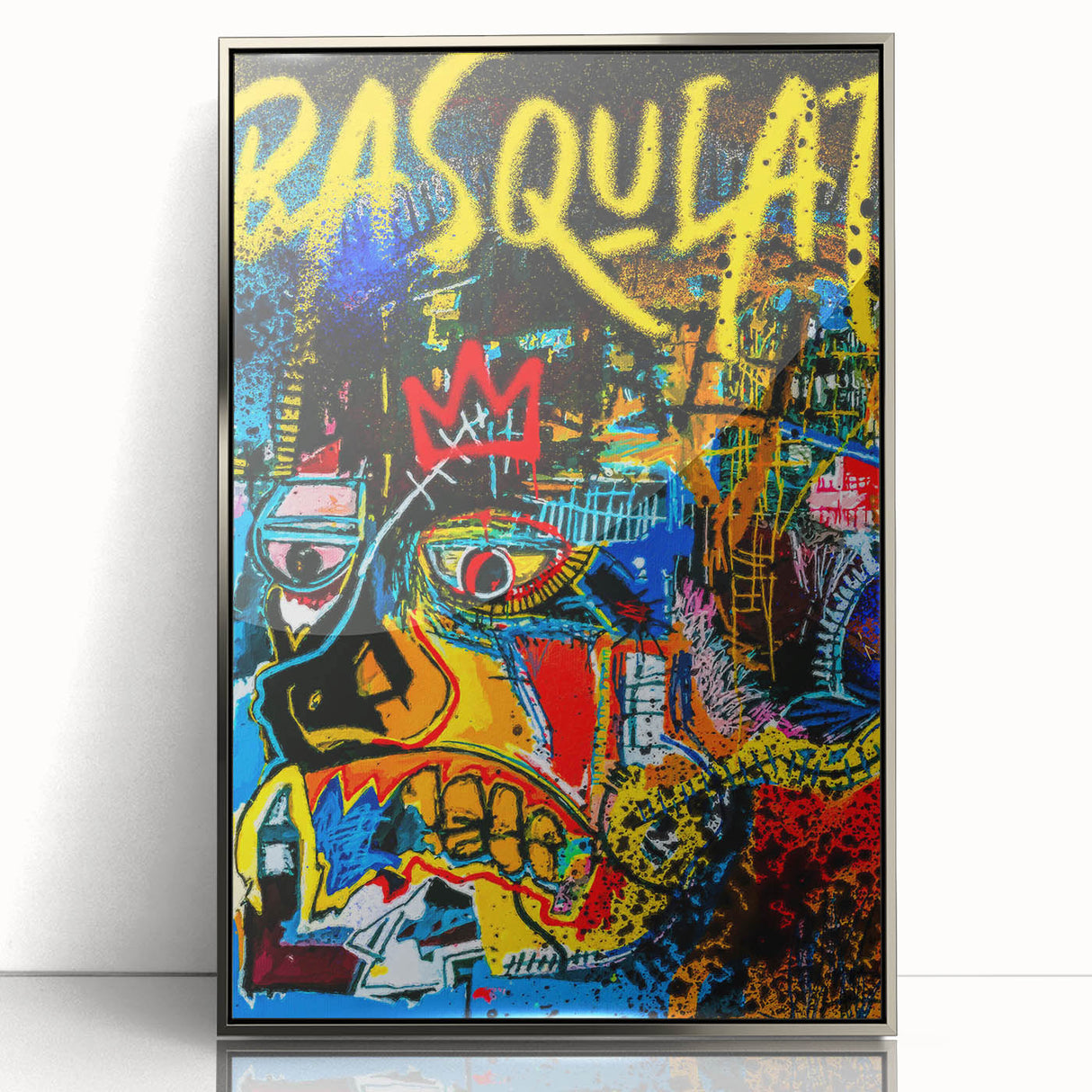 Colorful Pop Art Wall Art - Bold Canvas with Red, Yellow, and Blue