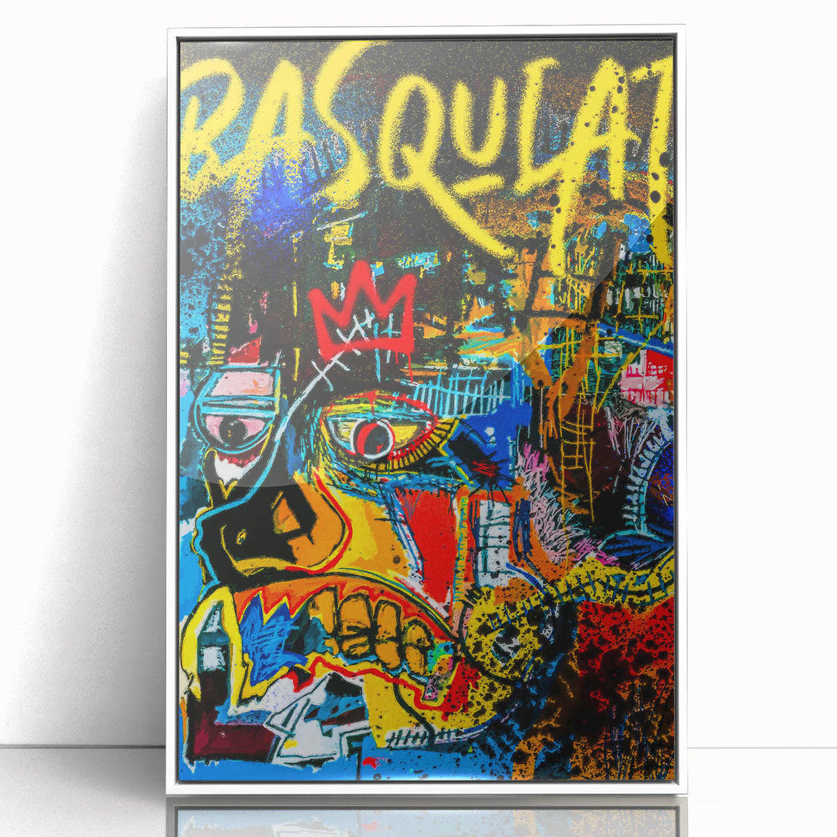 Colorful Pop Art Wall Art - Bold Canvas with Red, Yellow, and Blue