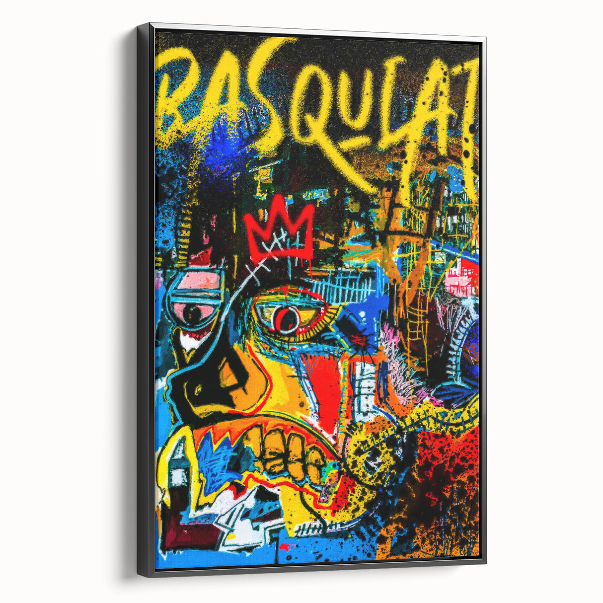 Colorful Pop Art Wall Art - Bold Canvas with Red, Yellow, and Blue