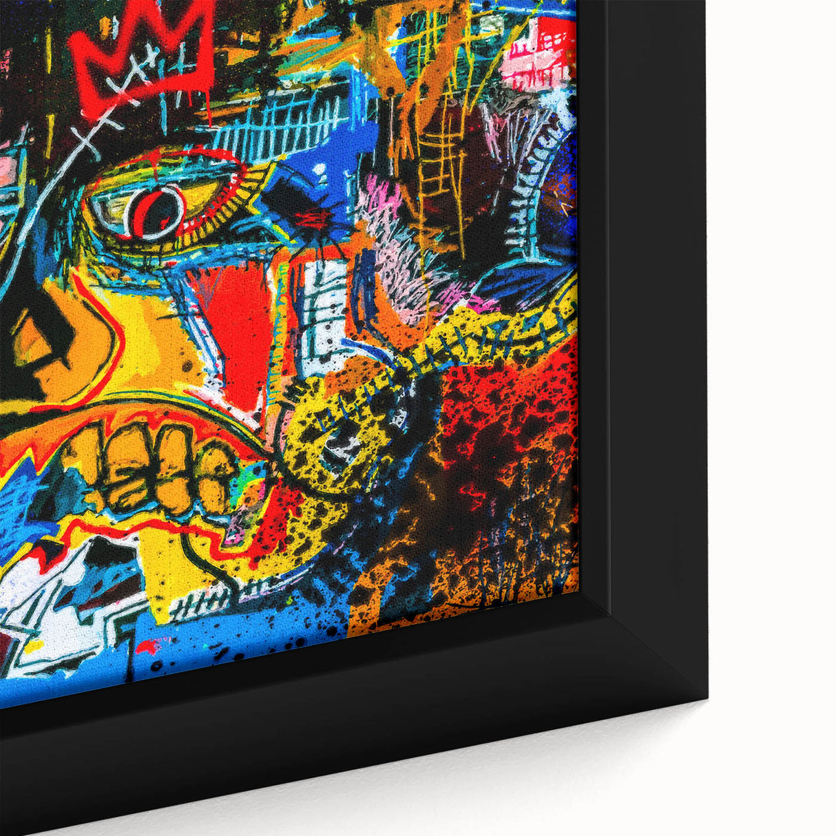 Colorful Pop Art Wall Art - Bold Canvas with Red, Yellow, and Blue