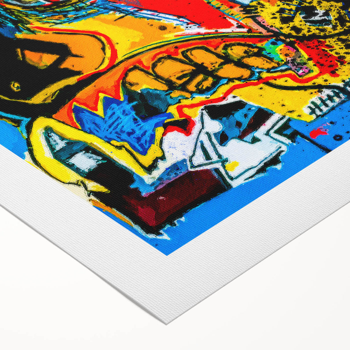Colorful Pop Art Wall Art - Bold Canvas with Red, Yellow, and Blue