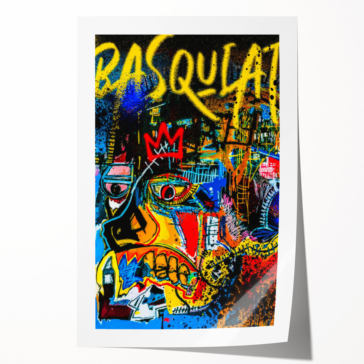 Colorful Pop Art Wall Art - Bold Canvas with Red, Yellow, and Blue