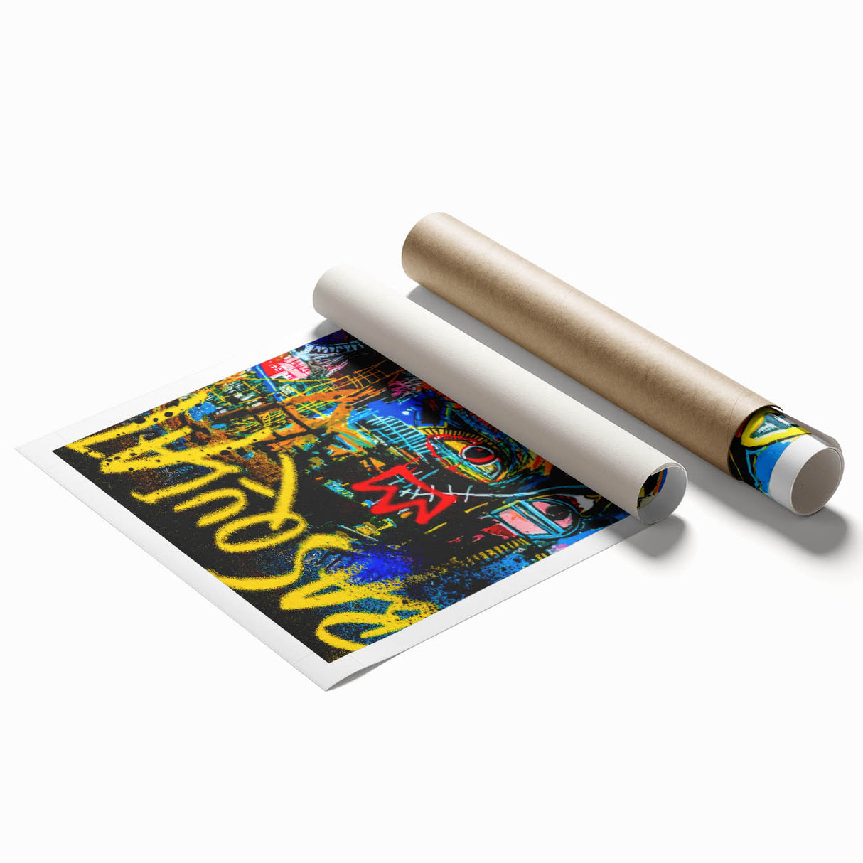 Colorful Pop Art Wall Art - Bold Canvas with Red, Yellow, and Blue