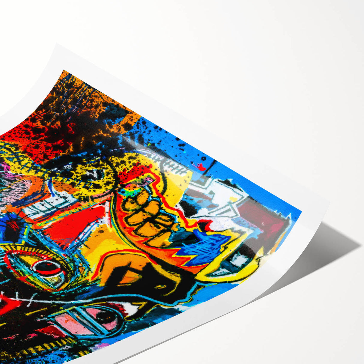 Colorful Pop Art Wall Art - Bold Canvas with Red, Yellow, and Blue