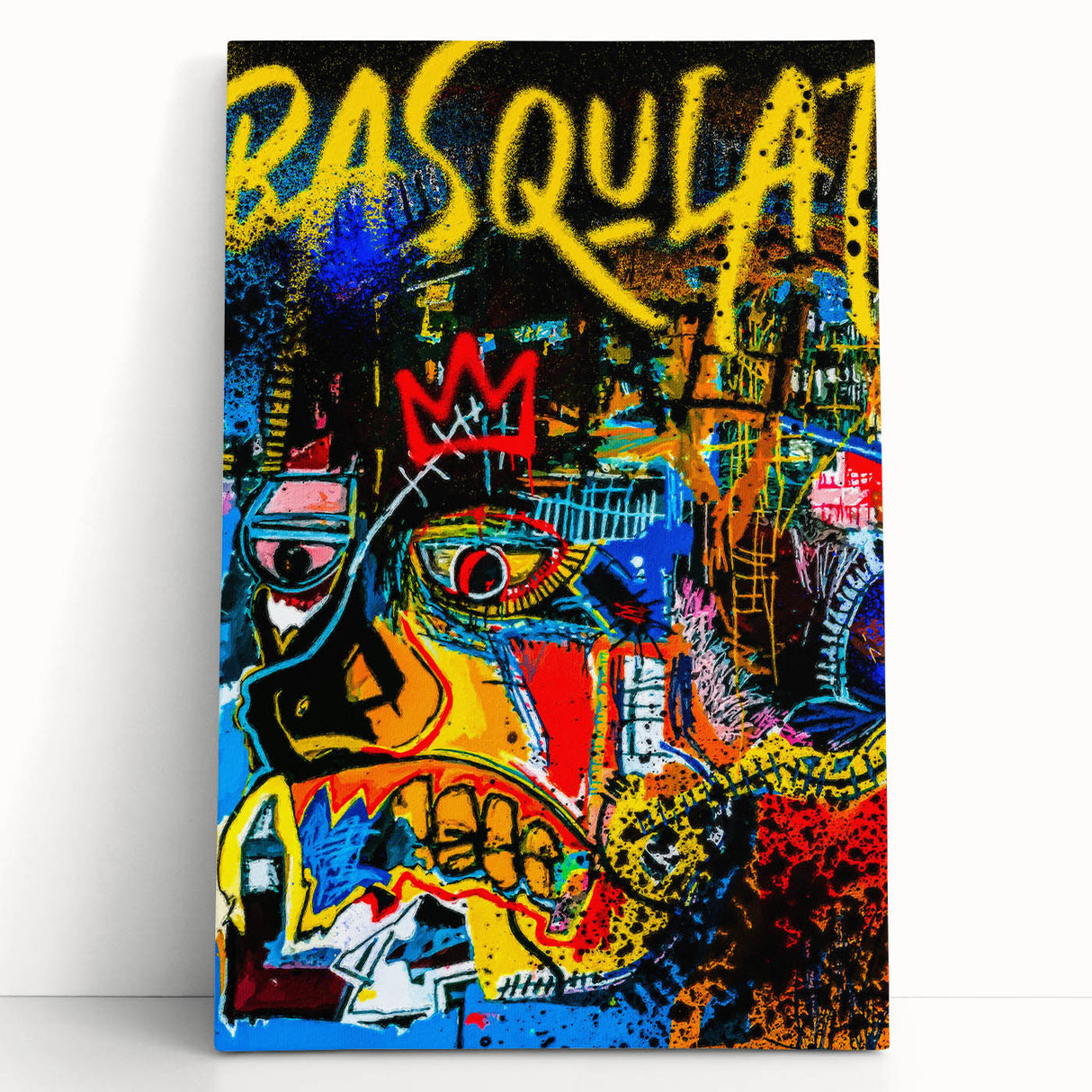 Colorful Pop Art Wall Art - Bold Canvas with Red, Yellow, and Blue