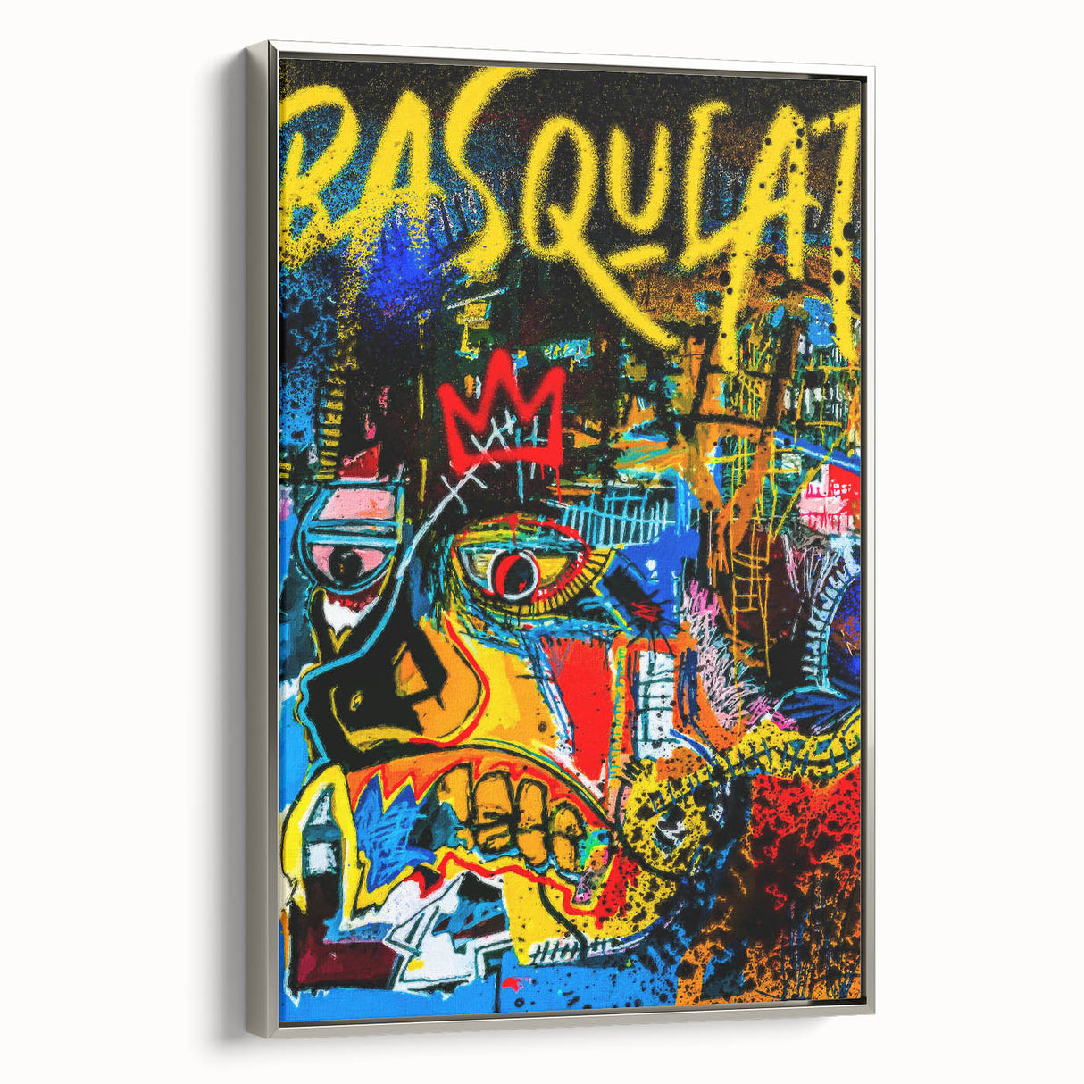 Colorful Pop Art Wall Art - Bold Canvas with Red, Yellow, and Blue