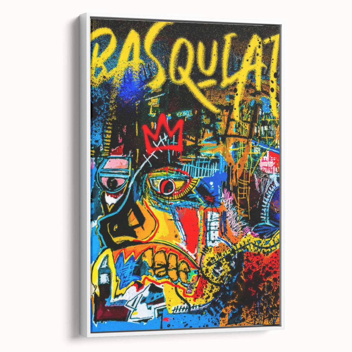 Colorful Pop Art Wall Art - Bold Canvas with Red, Yellow, and Blue