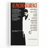 Retro Wall Art - Scarface Movie Poster - 80s Vintage Art Prints