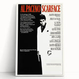 Retro Wall Art - Scarface Movie Poster - 80s Vintage Art Prints