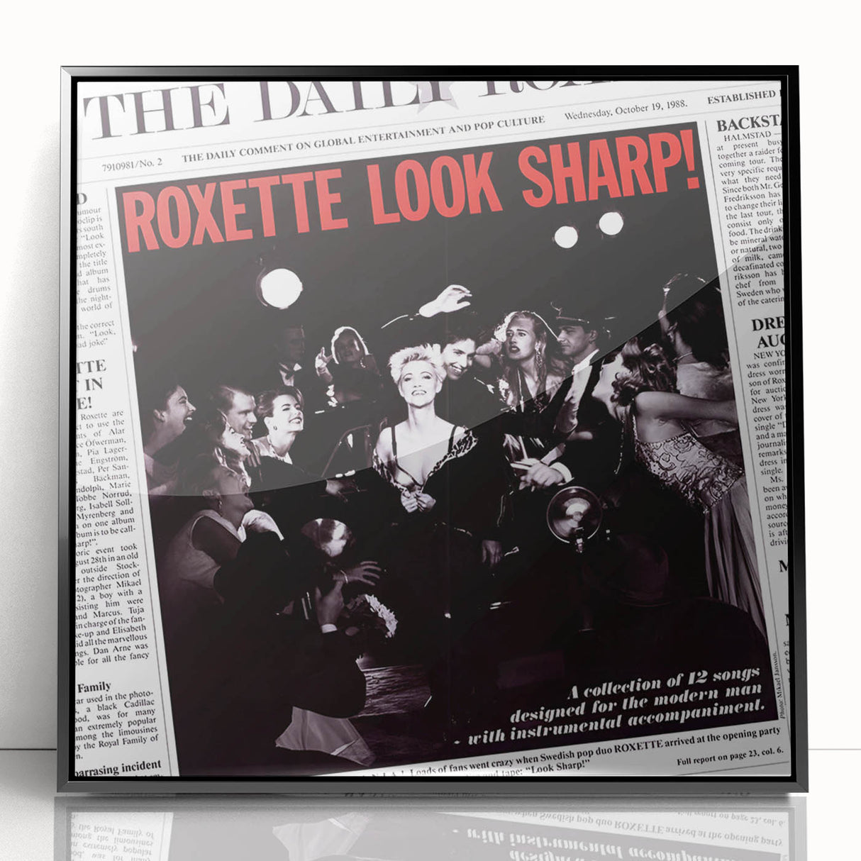 Retro Roxette Look Sharp Poster - Vintage Prints for Wall Art