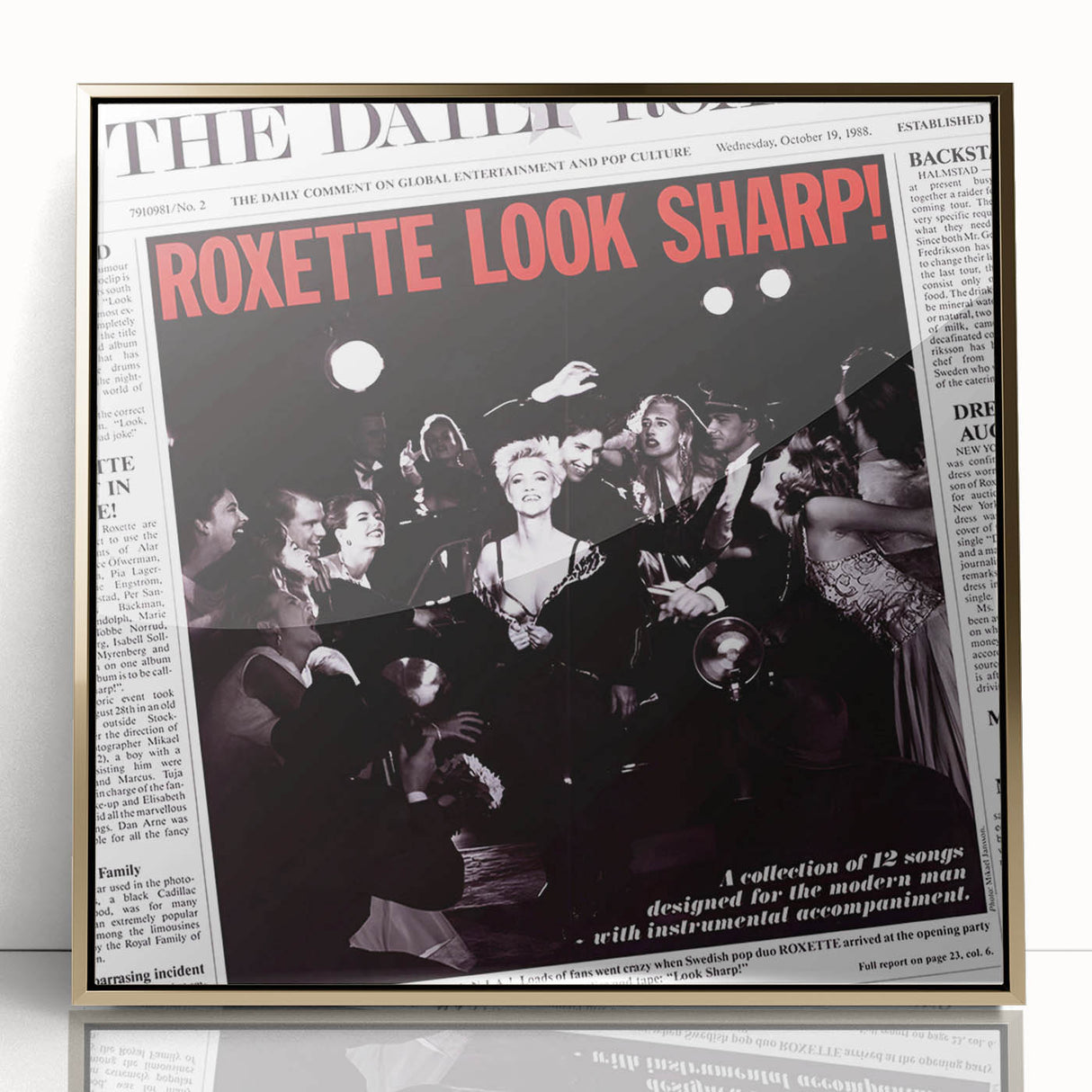 Retro Roxette Look Sharp Poster - Vintage Prints for Wall Art
