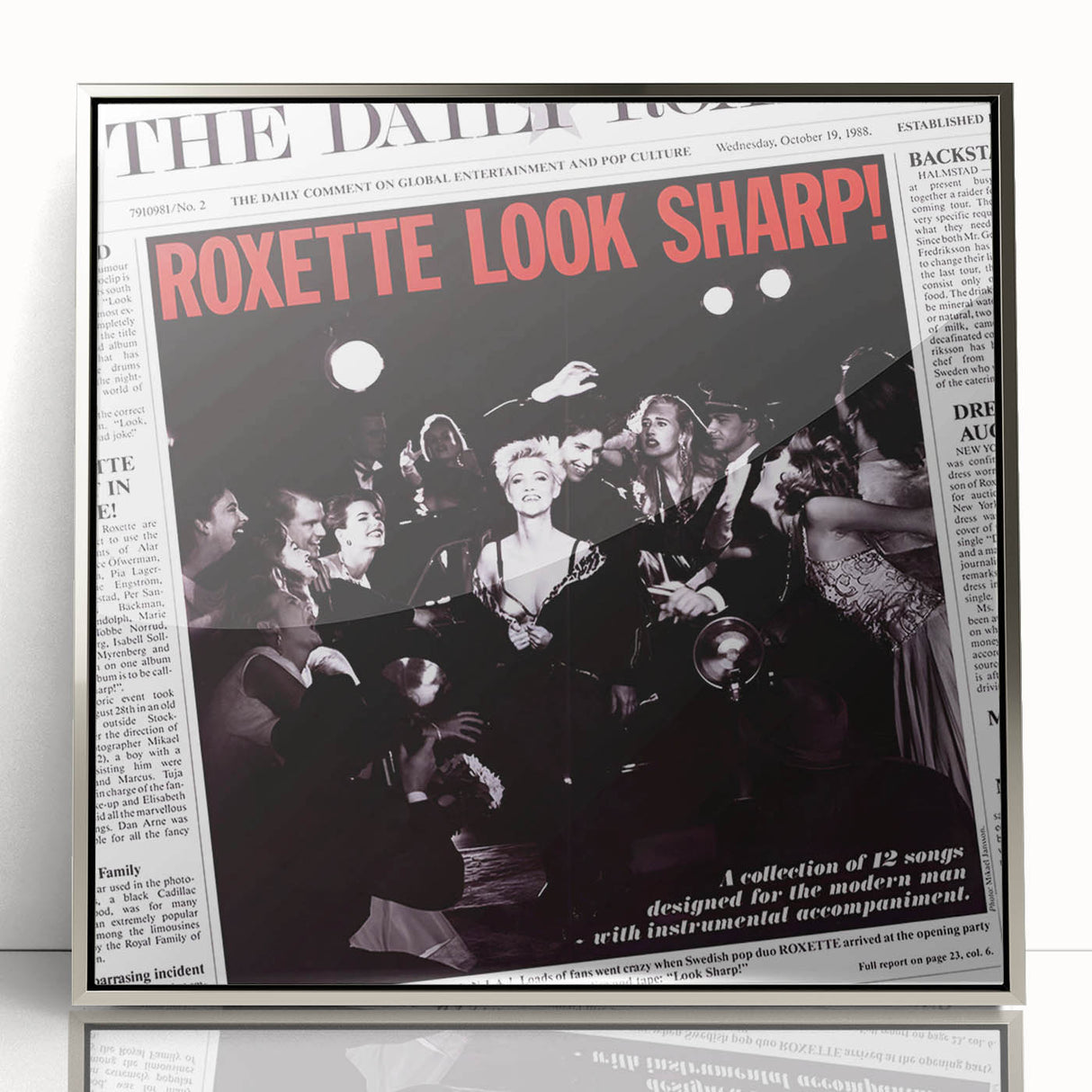 Retro Roxette Look Sharp Poster - Vintage Prints for Wall Art