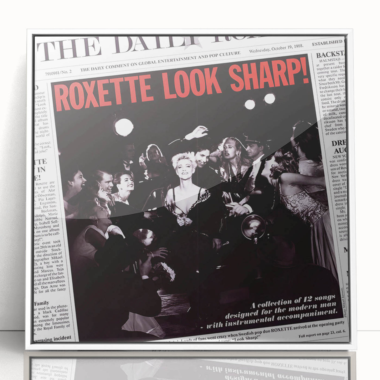 Retro Roxette Look Sharp Poster - Vintage Prints for Wall Art