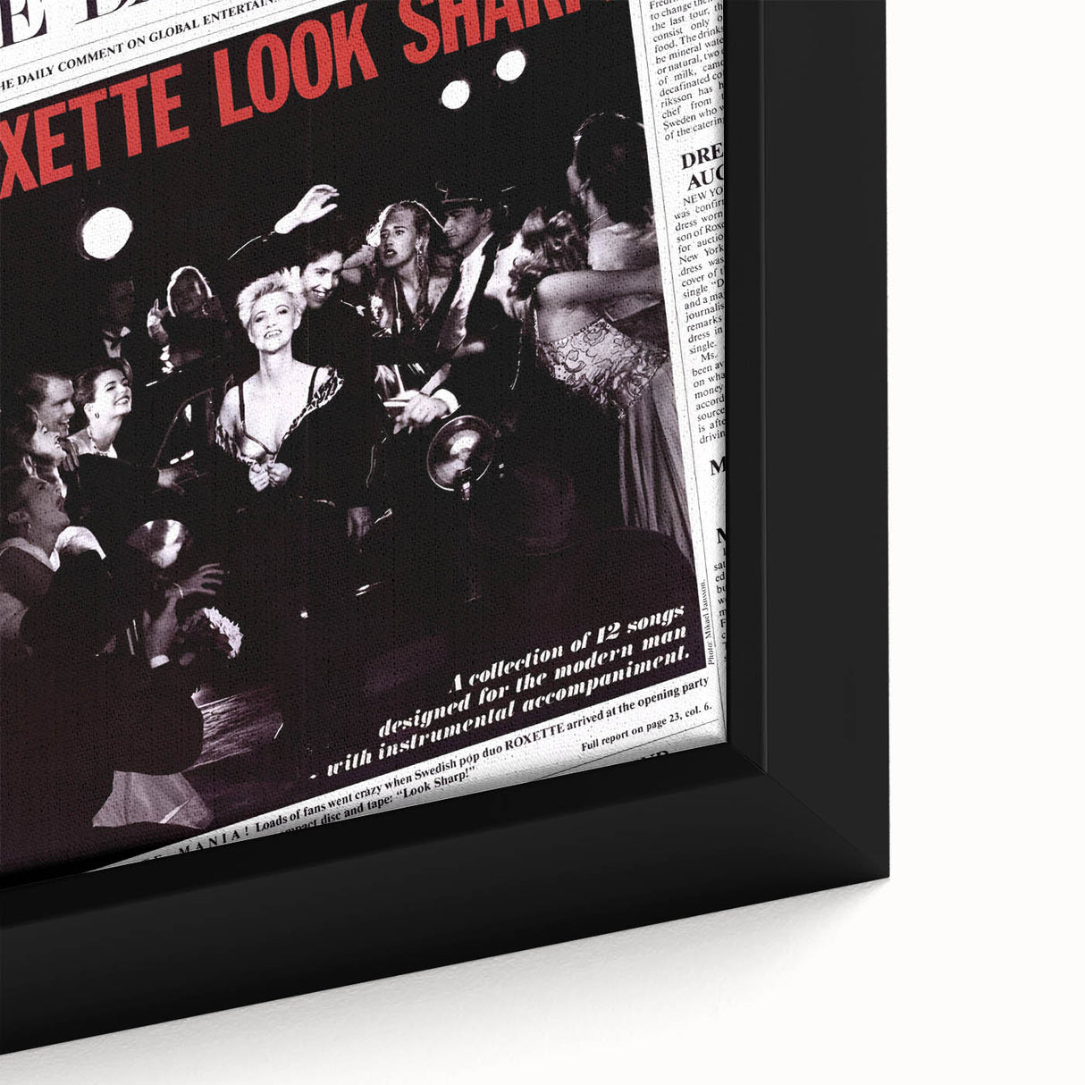 Retro Roxette Look Sharp Poster - Vintage Prints for Wall Art