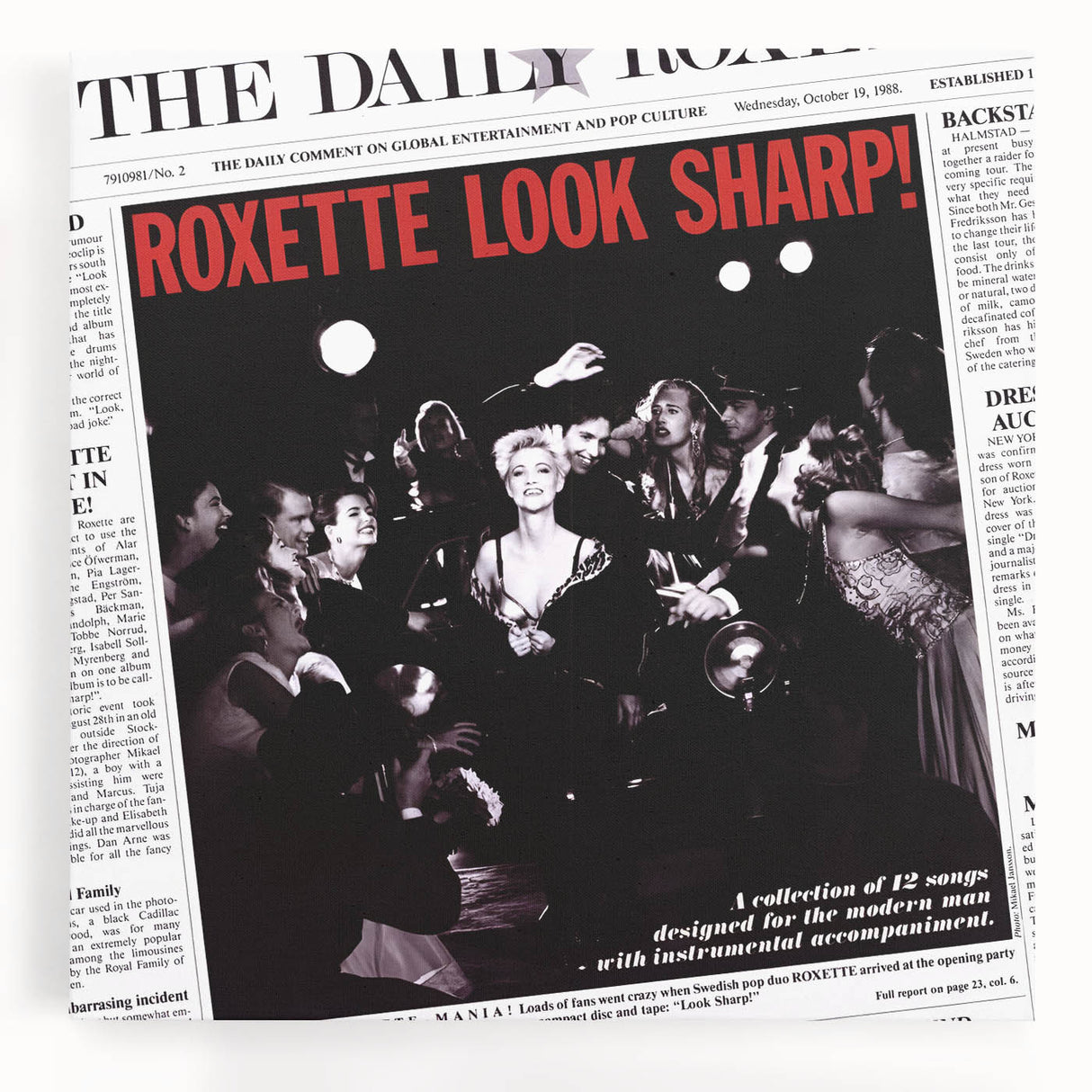 Retro Roxette Look Sharp Poster - Vintage Prints for Wall Art