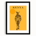 Retro Kenya Travel Poster – Vintage Prints & Mid-Century Modern Art