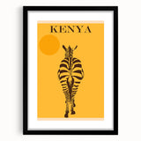 Retro Kenya Travel Poster – Vintage Prints & Mid-Century Modern Art