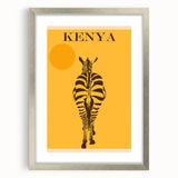 Retro Kenya Travel Poster – Vintage Prints & Mid-Century Modern Art